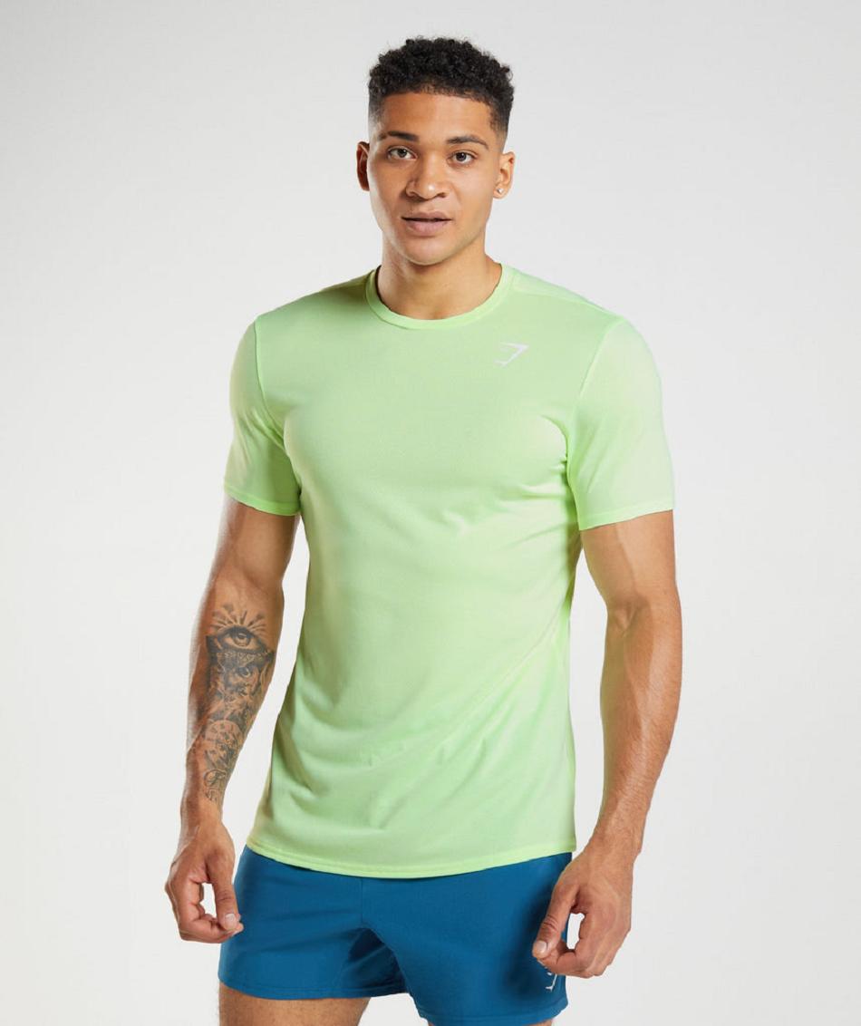 T Shirts Gymshark Arrival Hombre Verde Menta | CO 3282DFM